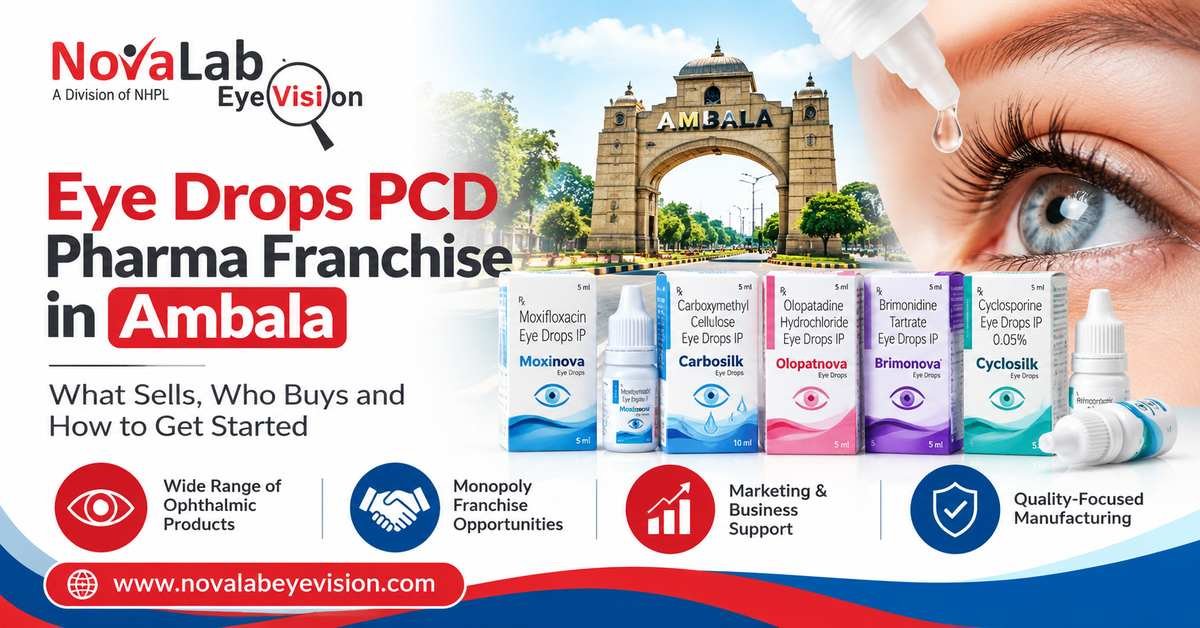 Eye Drops PCD Pharma Franchise in Ambala by Novalab Eyevision