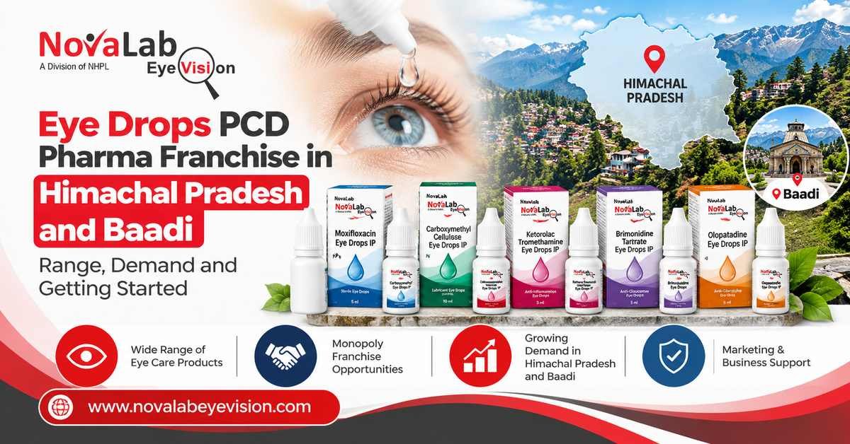 Eye Drops PCD Pharma Franchise in Himachal Pradesh and Baddi by Novalab Eyevision