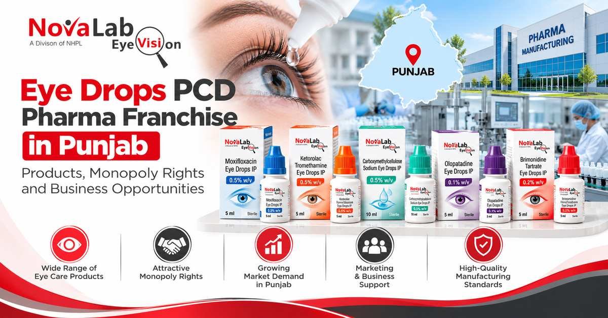 Eye Drops PCD Pharma Franchise in Punjab novalab eyevision